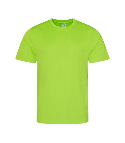 AWDis Just Cool Mens Performance Plain T-Shirt (Electric Green) - UTRW683