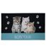 Tapis Relief Imprimé Chalut 45x75cm Bleu-1