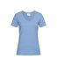 Stedman - T-shirt col V - Femme (Bleu clair) - UTAB279