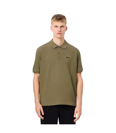 Polo Style Badge L.12.12 Adulte Vert Kaki Lacoste