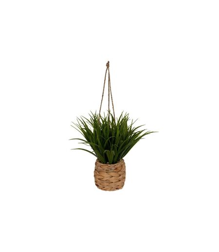 Herbe Artificielle Suspendue Moda 27cm Naturel