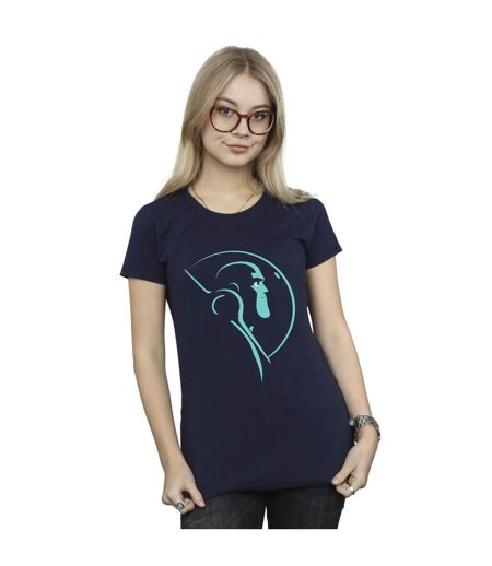 Disney T-shirt en coton Femme/Ladies Lightyear Space Helmet Stare (Bleu marine) - UTBI29052