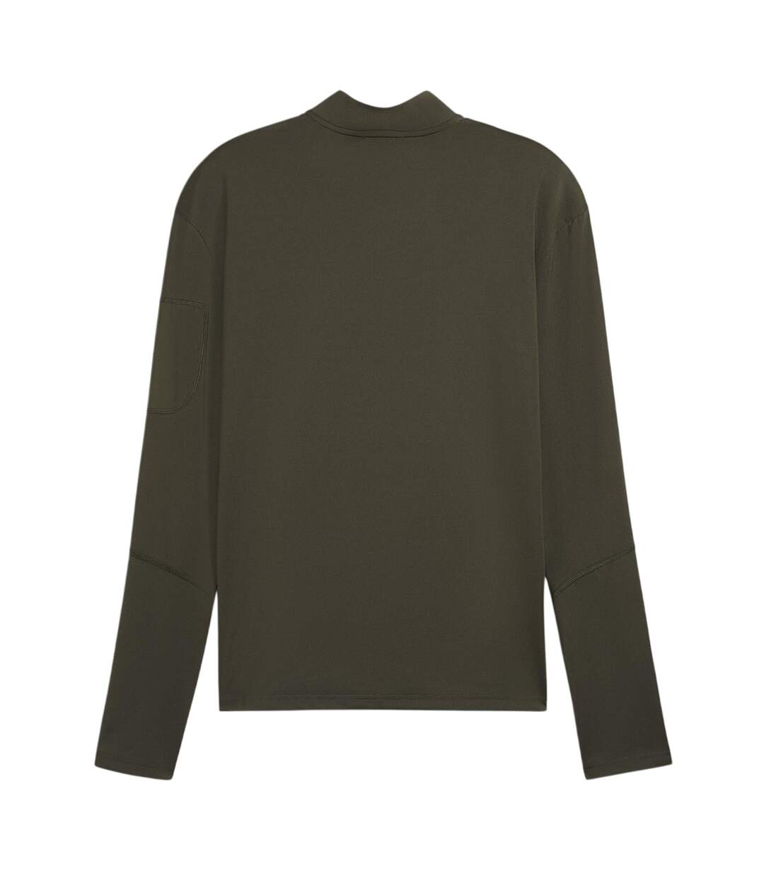 Mens Cloudspun Quarter Zip Long-sleeved Top Dark Olive Puma-2