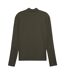 Mens Cloudspun Quarter Zip Long-sleeved Top Dark Olive Puma-2