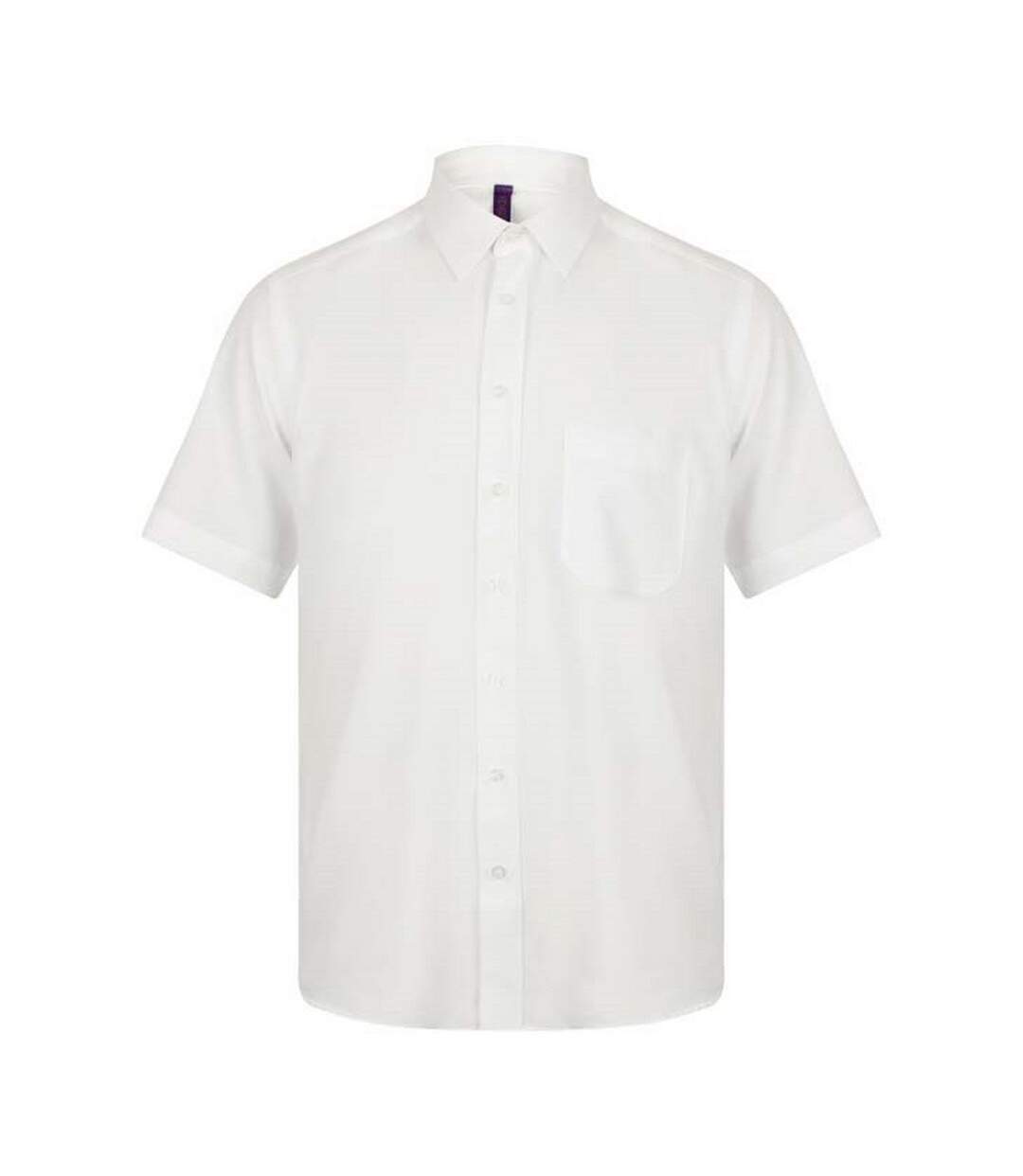 Chemise Manches Courtes Homme Blanc Henbury-1