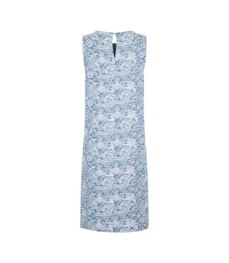 Womens/ladies adenea jersey shift dress blue mirage Weird Fish