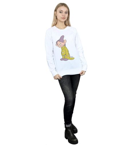 Disney Sweat-shirt classique Dopey Femmes/Dames (Blanc) - UTBI12356