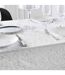 Nappe Antitache Imprimé Mikado 140x240cm Blanc & Argent-3