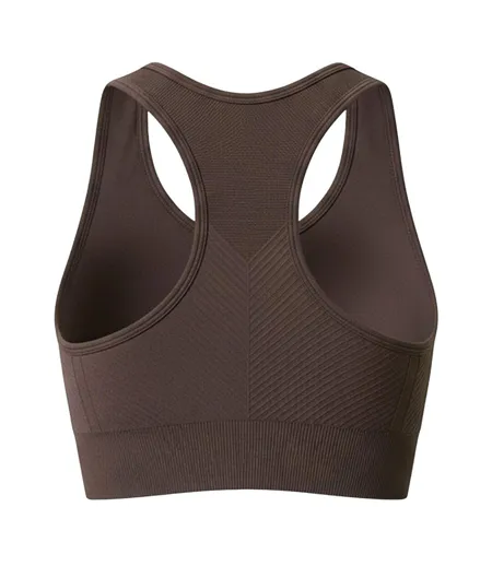 Brassière De Sport Motif/style Côtelé Femme Expresso USA