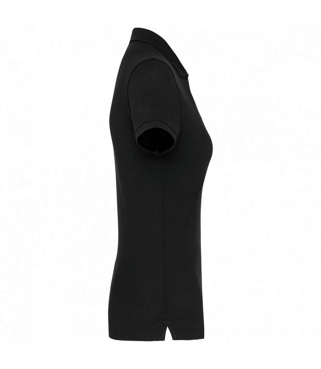 Womens/ladies Pique Anti-bacterial Polo Shirt Black WK. Designed To Work-3