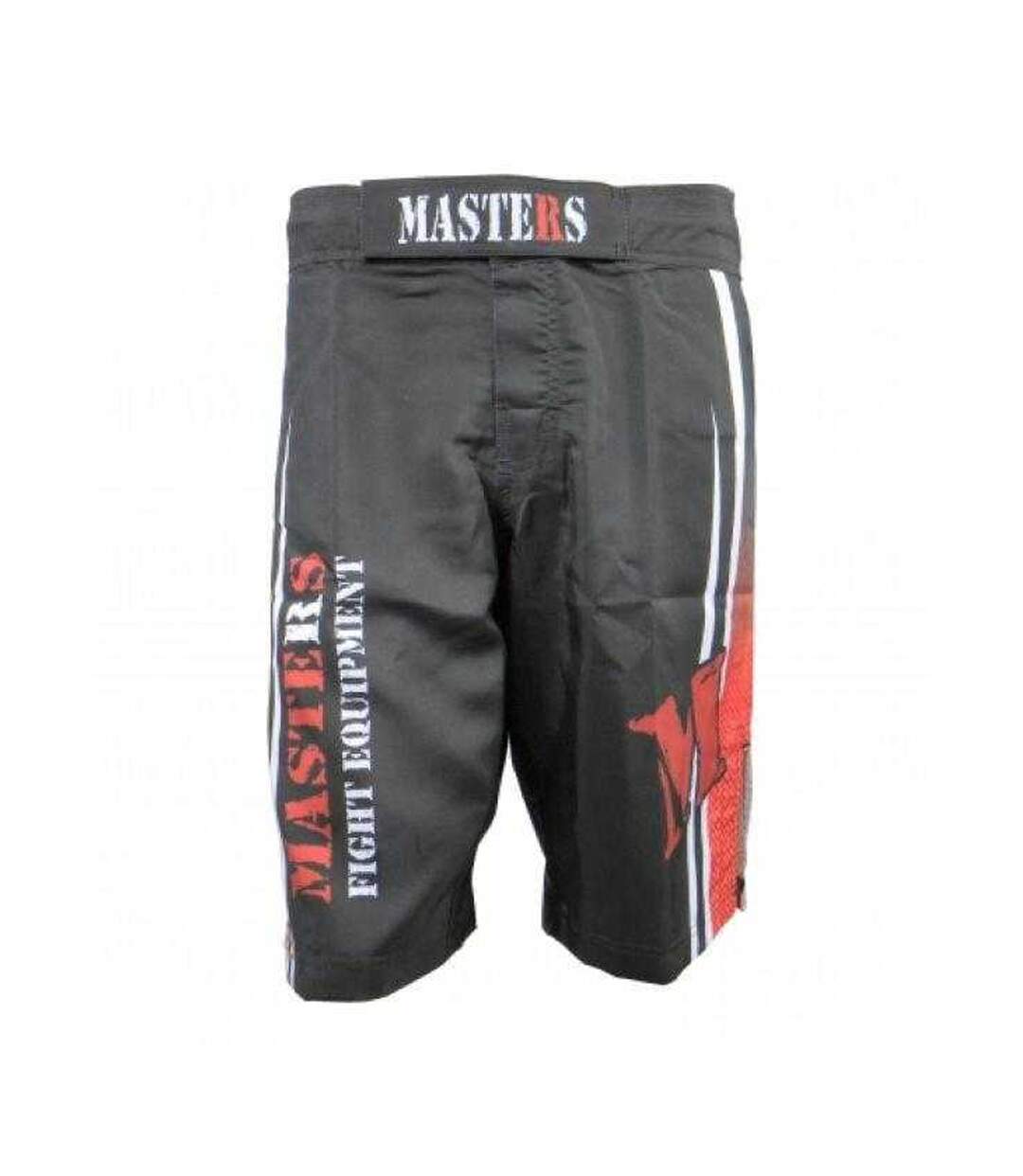 Mens Polyester Martial Arts Fight Shorts Black Masters-1