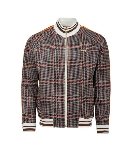 Mens Check Plaid Tracksuit Beige Lonsdale