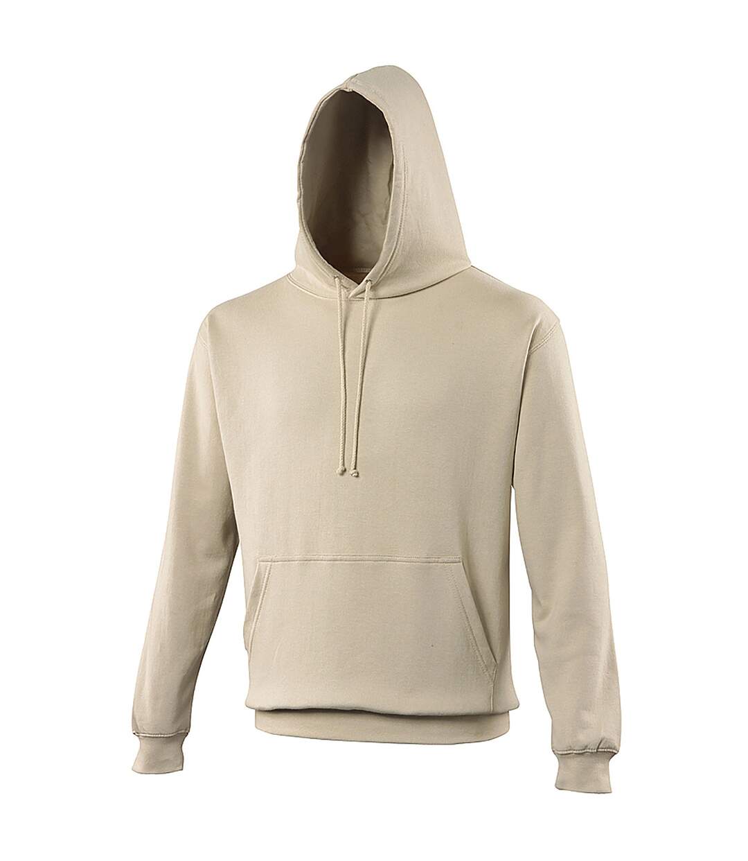 Sweat à capuche college adulte beige Awdis