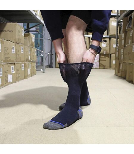 Chaussettes de travail respirantes pour diabétiques pour hommes Multipack