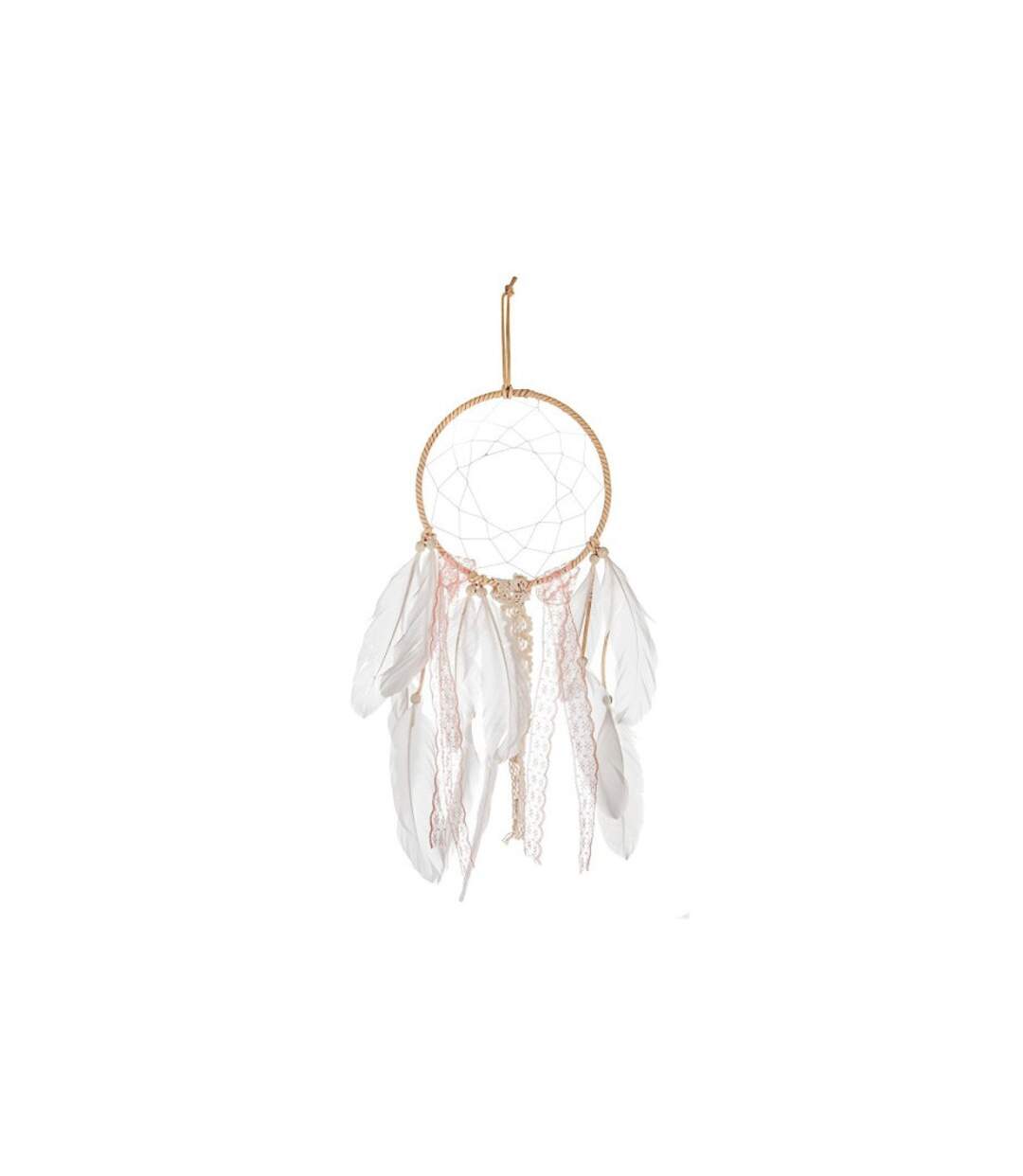 Attrape-Rêves Déco Dentelle 45cm Rose-1