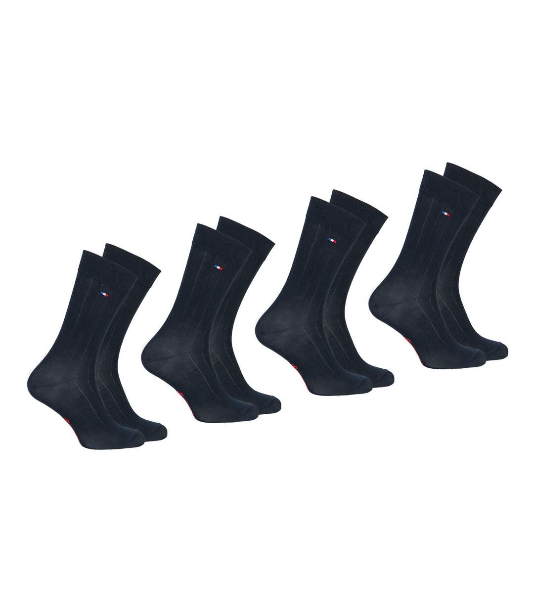 Lot de 4 mi-chaussettes fil d'écosse homme Eminence-1