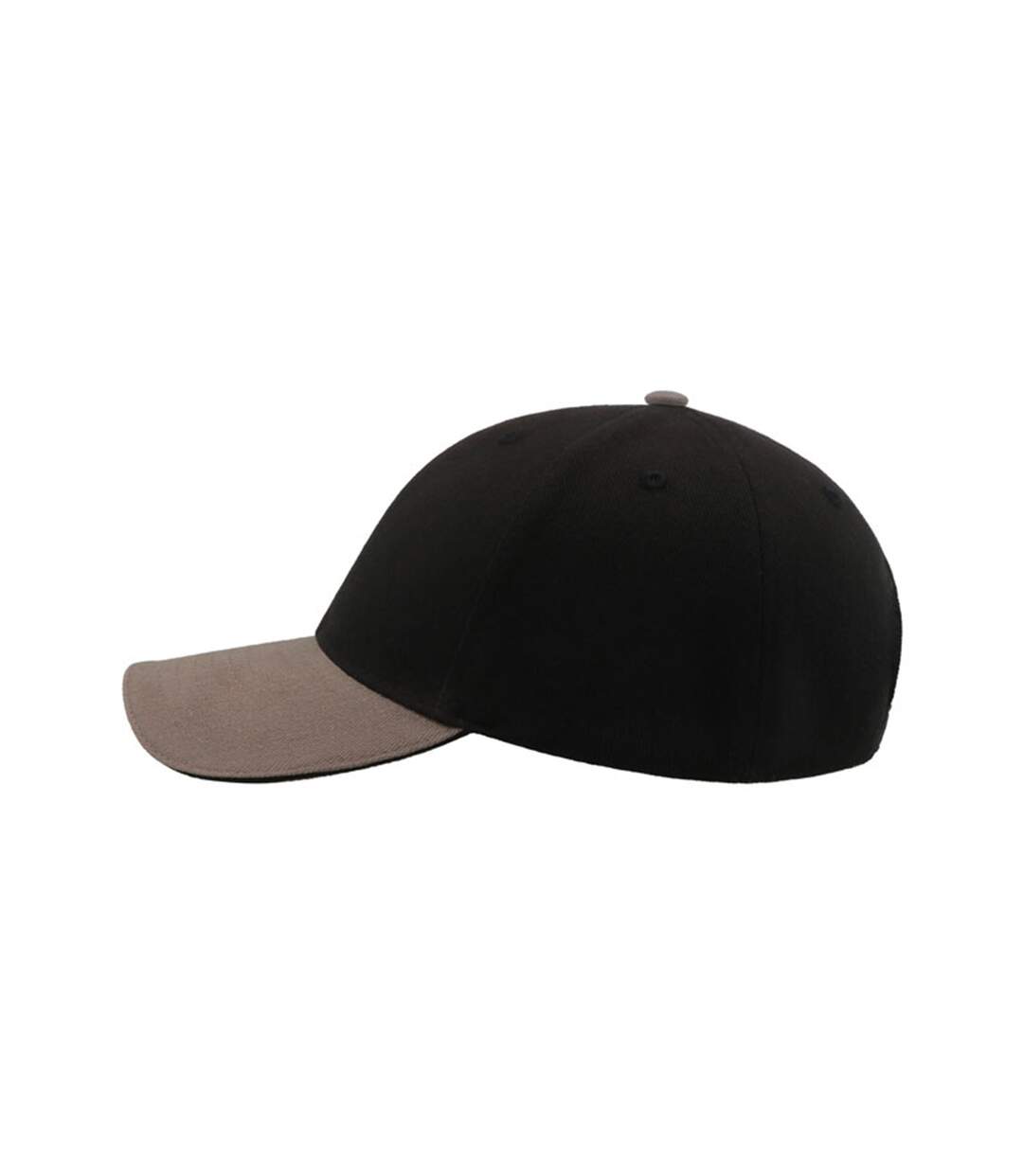 Lot de 2  casquettes en coton épais adulte noir / gris Atlantis-4