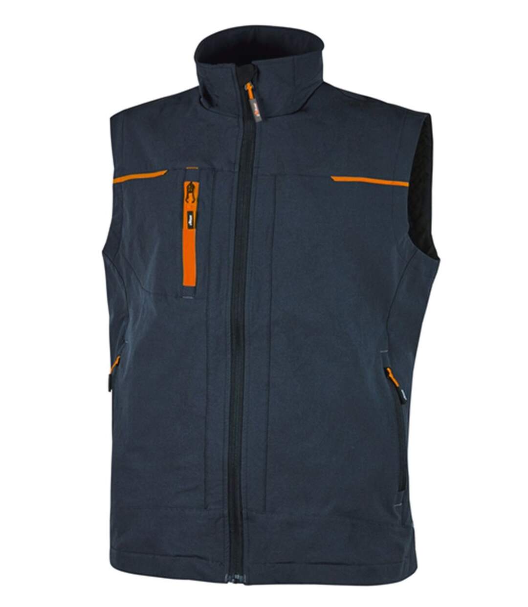 Gilet sans manches - Homme - UPPE181 - bleu deep et orange-1