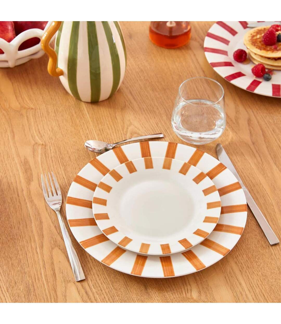 Lot de 6 Assiettes à Dessert Cheri 19cm Ocre-3