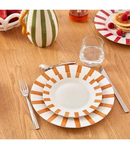 Lot de 6 Assiettes à Dessert Cheri 19cm Ocre