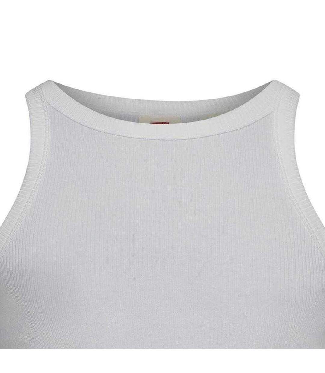 Womens/ladies Dreamy Sleeveless Tank Top White Levis-3