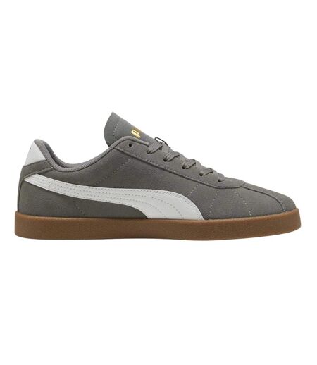 Mens Club Ii Suede Flat Trainers Iron Gum Puma