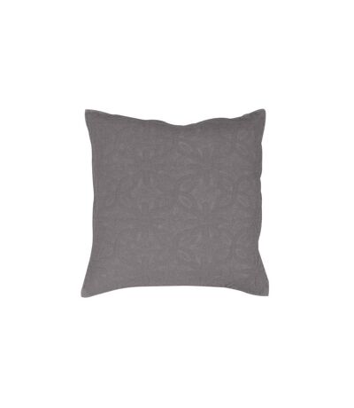 Housse de Coussin Florette 60x60cm Anthracite