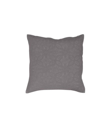Housse de Coussin Florette 60x60cm Anthracite