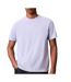 T-Shirt mauve homme calvin klein jeans badge l4g-1