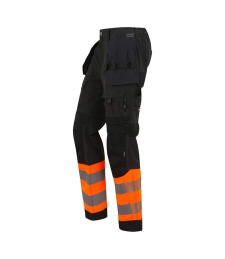 Pantalon de travail adulte noir / orange Regatta