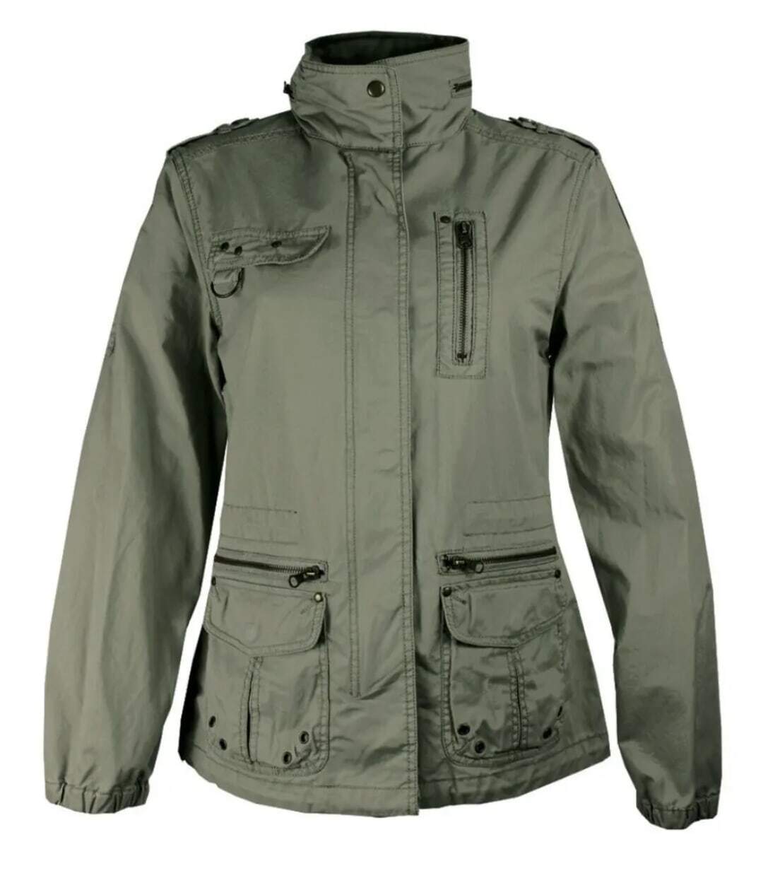 Veste Saharienne Femme Mayflower Media1 Kaki-2