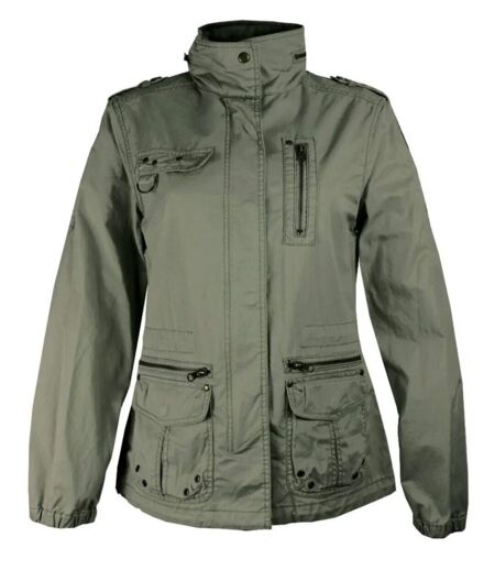 Veste Saharienne Femme Mayflower Media1 Kaki