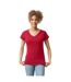 T-shirt Soft Style Femme Rouge Vif Gildan-1