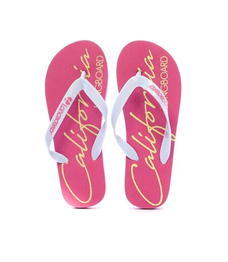 Tongs rose fluo femme longboard lilas
