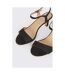 Good For The Sole Womens/Ladies Thora Extra Wide Heeled Sandals (Black) - UTDP1716
