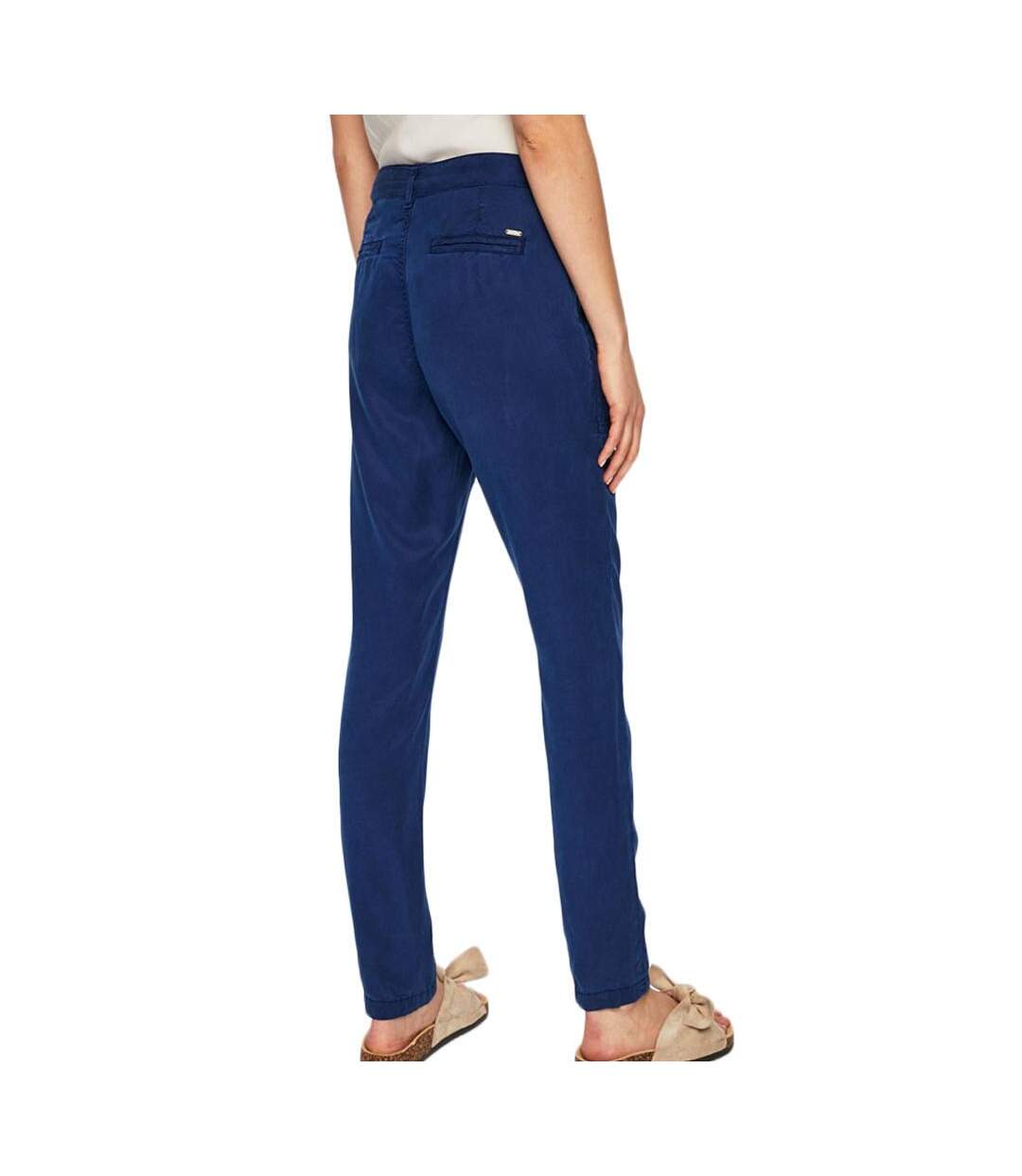 Pantalon Fluide Bleu Femme Pepe Jeans Drifter - W27-L30