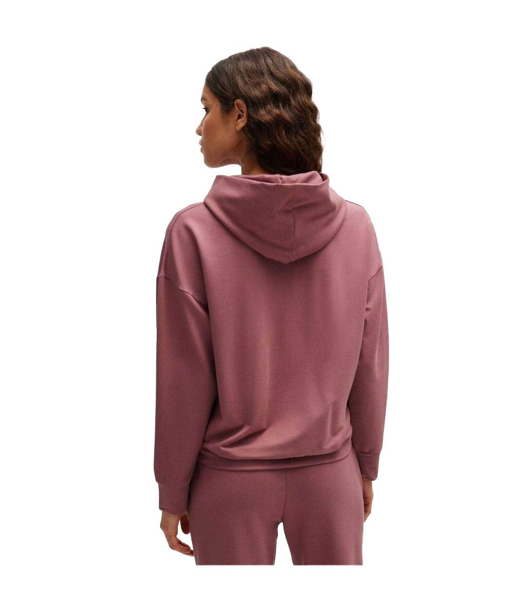 Sweat À Capuche Style Logo Brodé Femme Rouge Boss-3