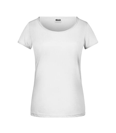 T-shirt Femme Blanc James And Nicholson