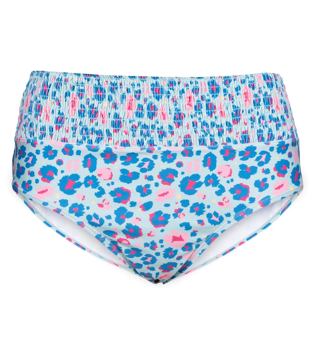 Womens/ladies Eryn Leopard Print Swim Briefs Light Sage Trespass-1