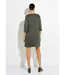 Robe en maille manches 3/4 motif origami-2