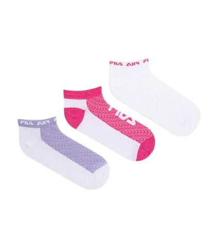 x3 Socquettes Blanches Femme Fila Calza Invisible - 35/38