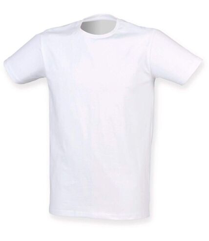 T-shirt col rond - Homme - SFM121 - blanc