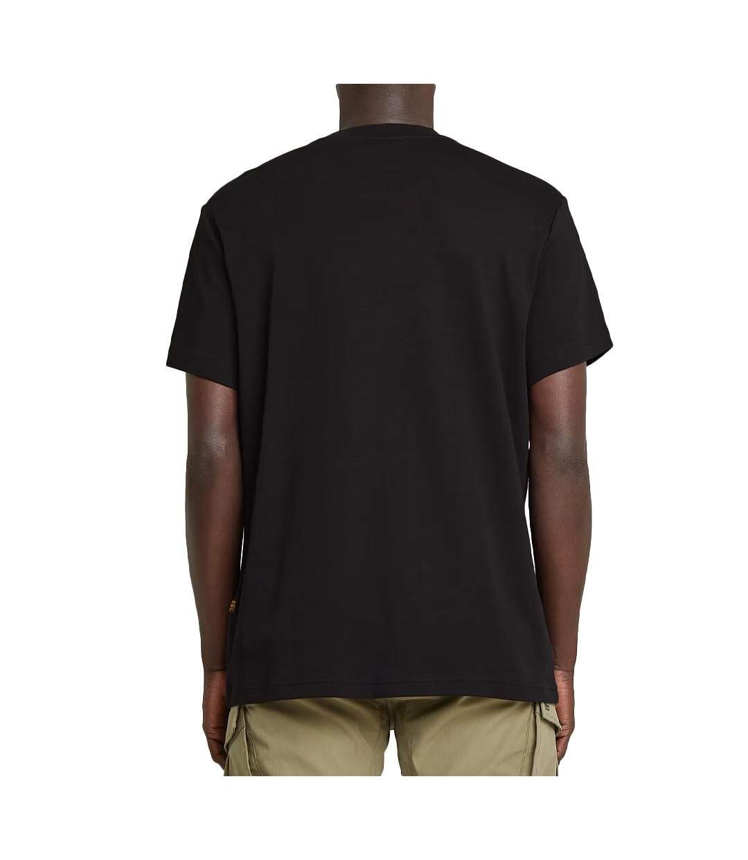 T-Shirt noir homme g-star raw old skools-2