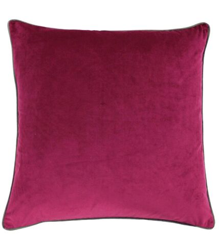 Paoletti Meridian Cushion Cover (Cranberry/Mocha)