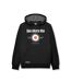 Sweat À Capuche Motif/style Cible Adulte Noir Lambretta-1