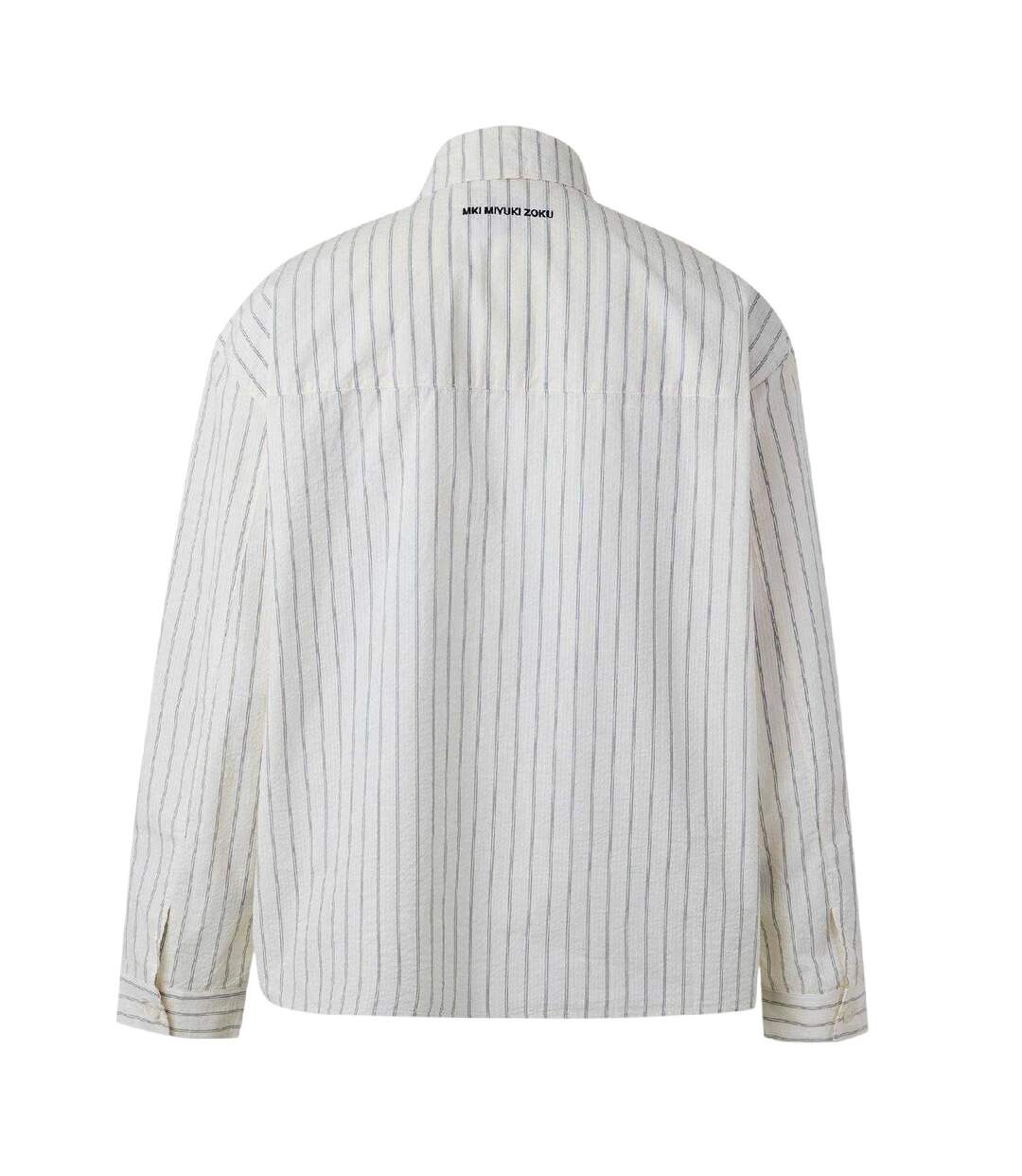 Chemise Motif/style À Rayures Homme Blanc Cassé MKI MIYUKI ZOKU-3