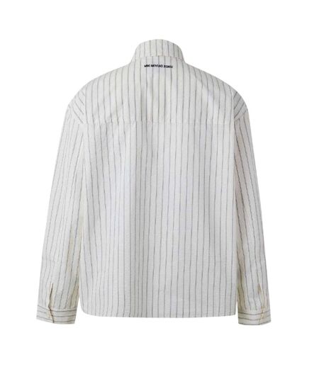 Chemise Motif/style À Rayures Homme Blanc Cassé MKI MIYUKI ZOKU