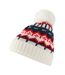 Bonnet Ski Motif/style Rétro Adulte Blanc Beechfield-2