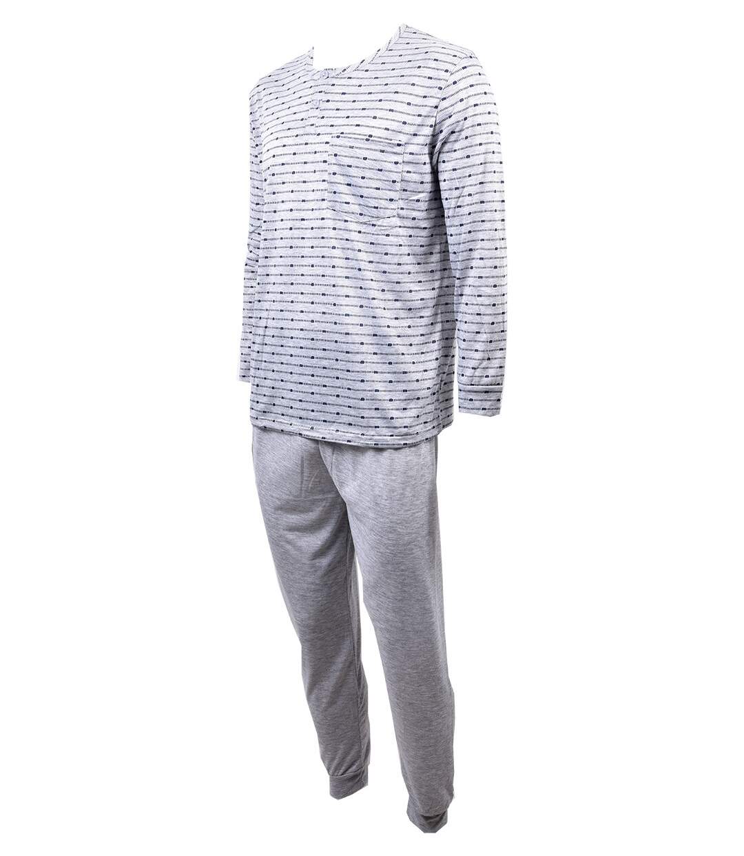 Pyjama Homme Long Eco 3009 GRIS-2