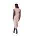 Robe mi-longue femme chocolat Principles